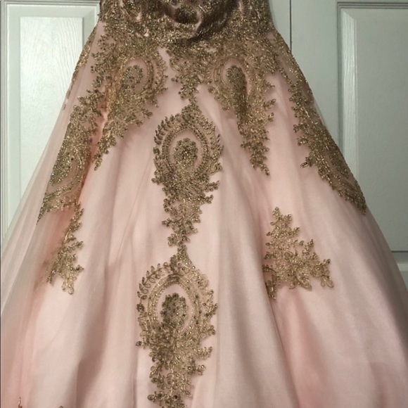 A Corset Prom dress. WORN ONCE - Picture 3 of 4